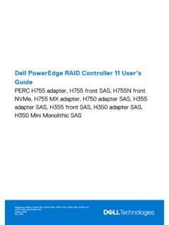 dell perc|Dell PowerEdge RAID Controller 11 User’s Guide PERC H755, .